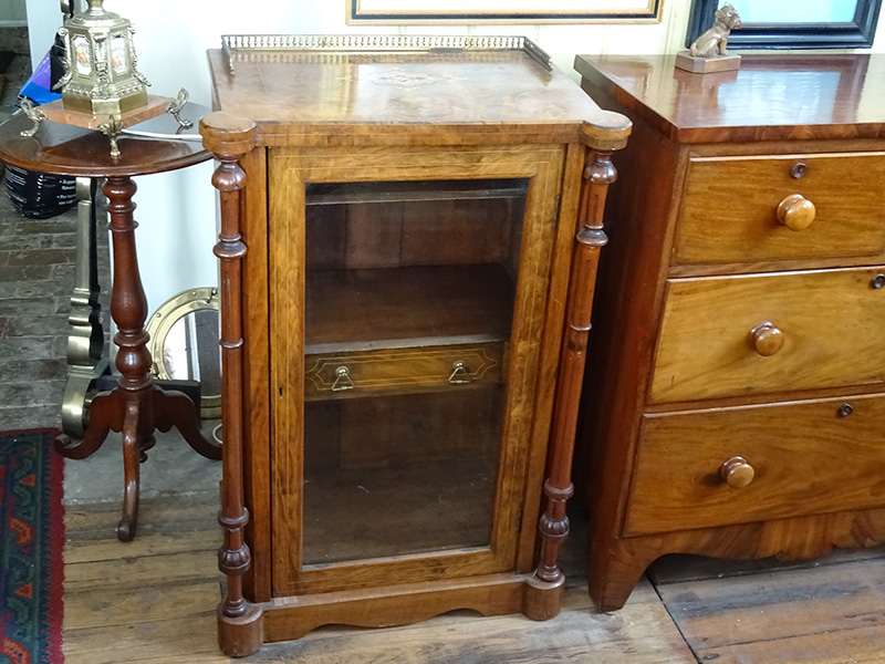 Victorian burr walnut cabinet